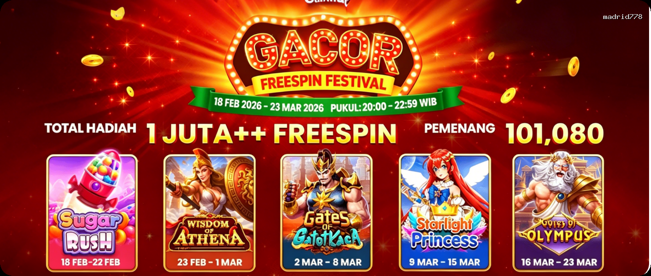 Login madrid778 Sekarang Bonus Melimpah